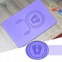 Belaidis šokdynės kilimėlis, garsą slopinantis, sportui namuose, violetinis
