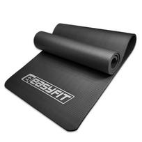 Jogos ir mankštos kilimėlis EasyFit NBR 10 mm, juodas