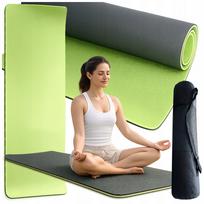 Pilates ir jogos kilimėlis su rankena, 183 cm