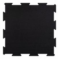 Guminiai sporto salės grindų kilimėliai, 10 mm, 49x49 cm, 12 vnt., dėlionės formos