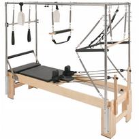 Pilates treniruoklis SucceBuy, 3 viename, kieto klevo medžio rėmas