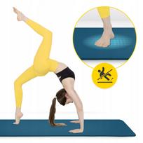 Pilates ir jogos kilimėlis, neslystantis, storas, NBR putų, 1,5 cm