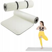 Sporto kilimėlis 4FIZJO, TPE, neslystantis, 180x60x0,6 cm, pilkas
