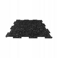 Guminis grindų kilimėlis sporto salei, 10 mm, 49x49 cm, dėlionė