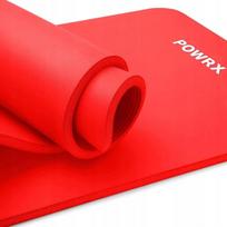 Sporto kilimėlis POWRX 190x100 cm, 1,5 cm, bordo, XL