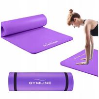Gimnastikos kilimėlis 180x60 cm, 1,5 cm, purpurinis, NBR, jogos ir fitneso treniruotėms