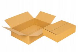 Rudos gofruoto kartono dėžės, 350x250x80 mm, 20 vnt., 5W, EB, 610 g