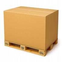 Kartono dėžė paletėms, bronzinė, 1200x800x1000 mm, 1 vnt., 5W BC, 745 g