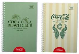 Užrašų knygelė su spirale Coca Cola, langeliais, 80 lapų