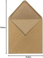 Vokai siuntoms, 15,5x15,5 cm, 110 g/m², 100 vnt., „Vintage“