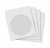 CD/DVD vokeliai su langeliu, balti, 1000 vnt.