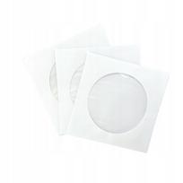 CD/DVD vokai su langeliu, balti, 126x126 mm, 100 vnt.