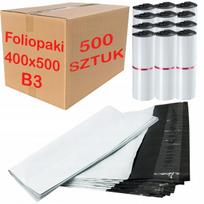 Kurjeriniai vokai, balti, B3, 400x500 mm, 500 vnt., 2 pakuotės