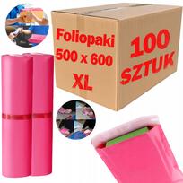 Kurjeriniai vokai, rožiniai, XL, 500x600 mm, 100 vnt. (2 pakuotės)