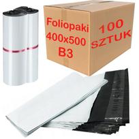 Baltos kurjerinės vokai B3, 400x500 mm, 100 vnt., 2 pakuotės