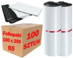 Kurjeriniai vokai Foliopacks, 190x250 mm, balti, B5, 100 vnt.