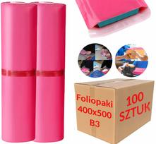 Siuntimo vokai FOIL PACKS Courier Pink B3, 400x500 mm, 100 vnt., 2 rink.