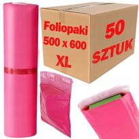 Kurjeriniai vokai PAKO, rožiniai, XL, 500x600 mm, 50 vnt.