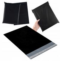Siuntimo vokai su lipnia juostele, 70x78+4 cm, 0,06 mm, juodi
