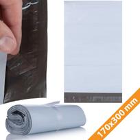 Kurjeriniai vokai ROSFIX, balti, LDPE, 170x300 mm, 100 vnt.