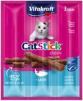 Katės skanėstai VITAKRAFT Cat Stick Mini su lašiša, 3 x 6 g