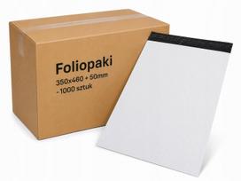 Kurjeriniai vokai foliopak C3, 350x460+50 mm, 53 mikronų, 1000 vnt.