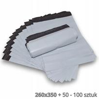 Kurjeriniai vokai „Foliopak“ B4, 260×350+50 mm, 100 vnt.