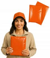 Kurjeriniai vokai, 450x550 mm, oranžiniai, 0,06 mm, 25 vnt.