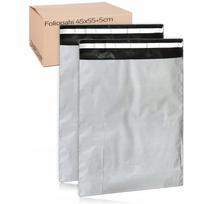 Kurjeriniai vokai, pilki, LDPE, 450 x 550 mm, 50 vnt.