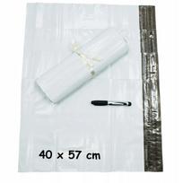Kurjeriniai vokai B3, balti, 400x500 mm, 50 vnt., dvigubai naudojami, grąžinimui