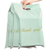 Kurjerinės folijos vokai su rankena, 310x420+70 mm, 50 vnt., „Thank You“