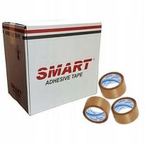Ruda pakavimo juosta SMART, 48 mm x 50 m, 36 vnt. + dovanų plėvelė