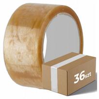Pakavimo juosta 48 mm x 66 m, guminė, permatoma, 36 vnt.