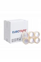 Lipni pakavimo juosta EURO TAPE, 48 mm x 54 m, permatoma, 36 vnt.