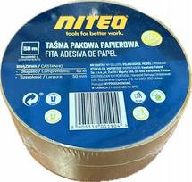 Popierinė lipni juosta Niteo, 50 m, su folija