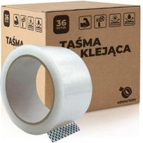 Lipni pakavimo juosta, labai tvirta, 48 mm x 66 yd, gumos pagrindu, 36 vnt.