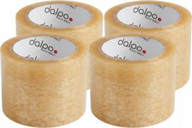 Permatoma lipni pakavimo juosta Dalpo Euro-tape, 72 mm x 66 m, 4 vnt.