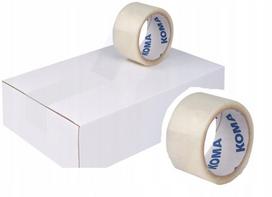 Pakavimo lipni juosta KOMA, 48 mm x 60 yd, permatoma, 6 vnt.