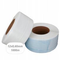 Plastikinė PP tvirtinimo juosta padėklams FELAN, 12 mm x 1000 m, skirta juostavimo mašinai