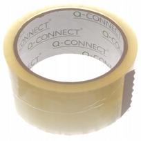 Lipni juosta Q-CONNECT, permatoma, 48 mm x 63 m, 6 vnt. pakuotė