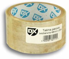 Guminė sandarinimo juosta DX, permatoma, 48 mm x 35 m