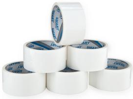 Lipni pakavimo juosta SMART 48 mm x 45 y, balta, 6 vnt.