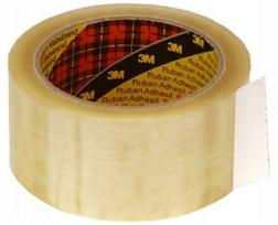 Skaidri lipni juosta 3M Scotch 50 mm x 66 m, karštų klijų pagrindu, stipri