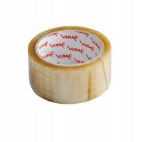 Pakavimo juosta VIBAC, 48 mm x 60 m, skaidri, su gumine danga