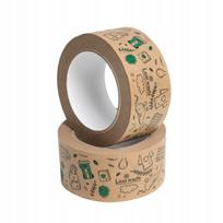 Kraft popieriaus lipni juosta LESS WASTE, 48 mm, 6 vnt., Dalpo
