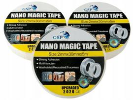 Dvipusė lipni juosta MAGIC NANO, 5 m x 30 mm x 2 mm