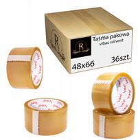 Lipni pakavimo juosta VIBAC, stipri, permatoma, 48 mm x 60 m, 36 vnt.
