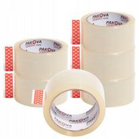 Permatoma lipni pakavimo juosta PAKOVA 48 mm x 66 yd, 6 vnt.