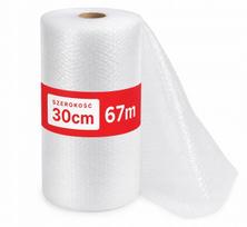 Dvisluoksnė oro burbulų plėvelė, 30 cm x 67 m rulonas