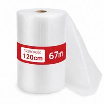 Dvisluoksnė apsauginė burbulinė plėvelė, 120 cm x 67 m